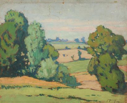 null Pierre MOLINIER (1900-1976)
« Paysage du Lot et Garonne » 1930
Peinture sur...