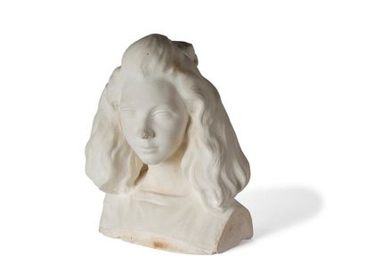 null Lucien SCHNEGG (1864-1909)
« Buste de Jeune fille »
Sujet en plâtre.
H.: 42...