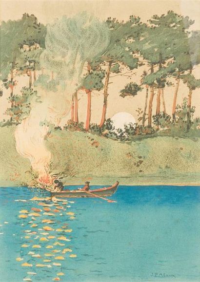 null Jean-Paul Alaux (1876-1955)
« Visions japonaises du Bassin d'Arcachon »
Ensemble...