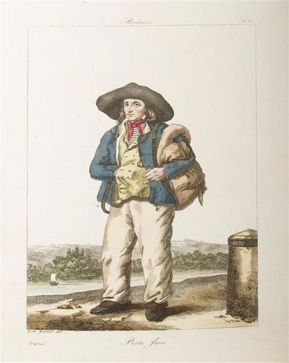 null D'après Gustave de GALARD (1779-1841)
Réunion de 5 planches de métiers régionaux...