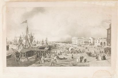 null D'après Ambroise Louis GARNERAY (1783-1857)
« 2ème vue de Bordeaux prise des...