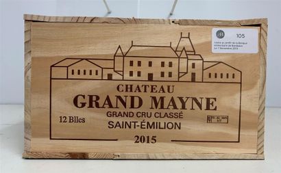 null 2015 - Ch. Grand Mayne 
 St-Emilion Gd Cru Classé 12 B/lles