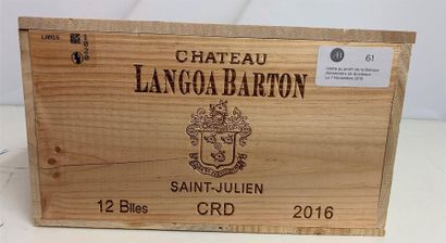 null 2016 - Ch. Langoa Barton 
Gd Cru Classé St-Julien 12 B/lle