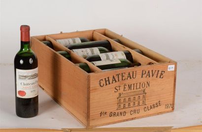 null 85 
1970 - Château Pavie Saint-Emilion - 11 blles 
Bon niveau dont 3 légèrement...