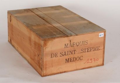 null 126
1970 - Marquis de Saint-Estèphe
Saint-Estèphe - 12 blles dont 12 justes
