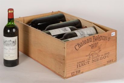 null 110
1981 - Château Bellegrave
Haut-Médoc - 12 blles 
Bon niveau dont 1 légèrement...