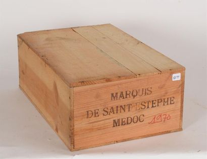 null 122
1970 - Marquis de Saint-Estèphe
Saint-Estèphe - 12 blles dont 12 justes