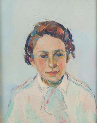null Vladimir de TERLIKOWSKI (1873-1951)
Portrait, 1943
Huile sur toile, datée «...