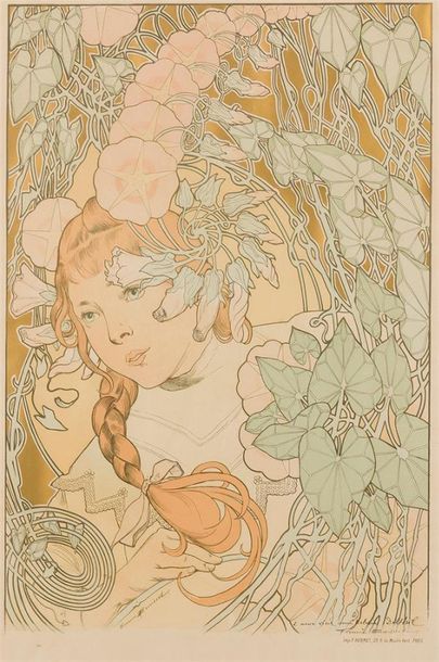 null Firmin Bouisset - Art Nouveau
Jeune Femme avant 1900.
Imprimerie Hermet à Paris....