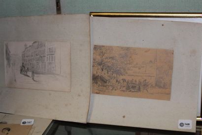 null School end of 19th/beginning of 20th
century "Market scene"
Pencil lead on paper
10...