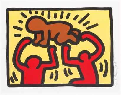 null Keith HARING (1958-1990)
Pop Shop IV, 1989
Silkscreen in colours.Ed. 22/200
Signed,...