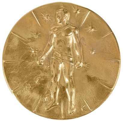 null Igor MITORAJ (1944-2014) 
"Articulation"
Médaille en bronze. N°345/500
