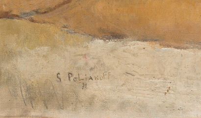 null Serge POLIAKOFF (1900-1969) 
"Nu allongé" 
Huile sur toile signée en bas à gauche...