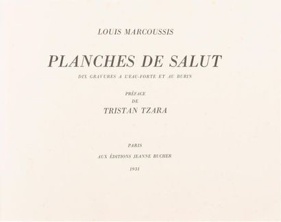 null Louis MARCOUSSIS (1878-1941) 
"Planches de Salut" 
10 gravures à l'eau forte...