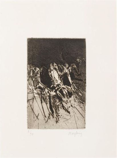 null André MARFAING (1925-1987) 
Untitled for Pierre Cabanne, edition 
of l'Amateur,...