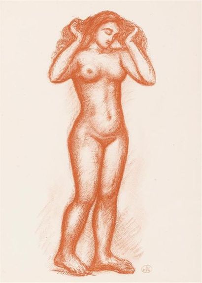 null Aristide MAILLOL 
2 original lithographs.
Plates from Ovid's "Art of Loving",...