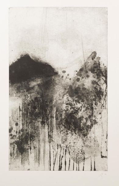 null Emmanuel GATTI (contemporary)
Untitled. 
Engraving in direct bite on aquatint
background...