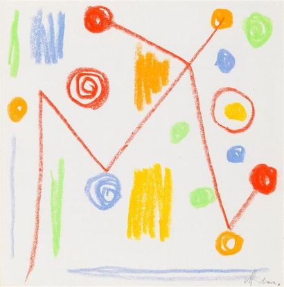 null Albert CHUBAC (1925-2008)
Composition
Dessin aux crayons de couleurs, signé...