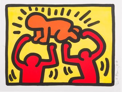 null Keith HARING (1958-1990)
Pop Shop IV, 1989
Sérigraphie en couleurs.Ed. 22/200
Signées,...