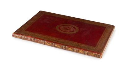 null SUPERB RED MAROQUIN HANDSHIP
made in the 19th century by Léon Gruel (vignette...