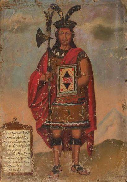 null SOUTH
AMERICAN SCHOOL OF THE 19th CENTURY
Portraits of Inca
emperors Suite of...