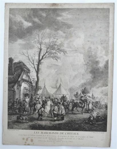 null WOUVERMENS (Philips, ou WOUWERMANS)
Réunion de 11 gravures d'après WOUVERMENS...