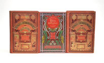 null VERNE (Jules)
Réunion de 3 volumes de la collection : - L'École des Robinsons....