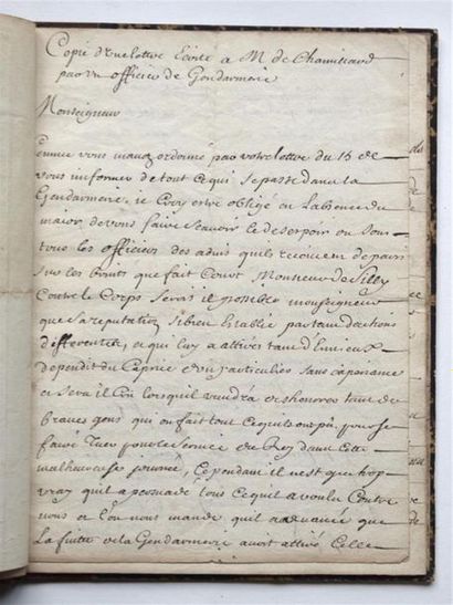 null Manuscrit
LETTRES - CORRESPONDANCES
Manuscrit de pièces diverses de copies de...