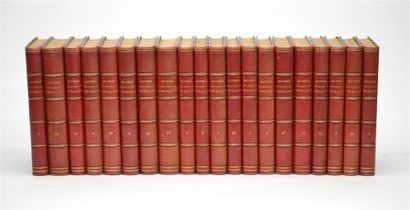 null BALZAC (Honoré de)
OEuvres complètes. Paris, Houssiaux, 1870.
20 volumes in-8,...