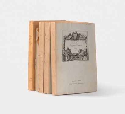null CATALOGUES VENTE
Réunion d'ouvrages dont : - Collection Jacques Doucet (1912)....