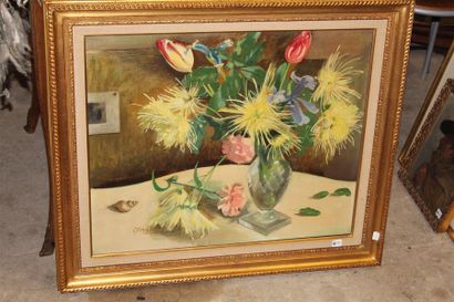 null Gilbert DIEBOLD
"Bouquet dans un vase"
Huile sur toile
54 x 66 cm