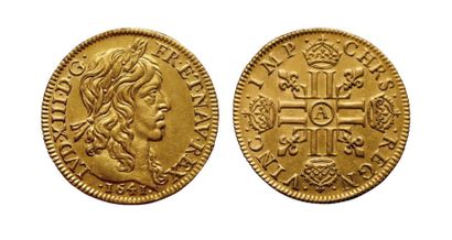 null Louis XIII
1610-1643.
Louis d'or mèche longue. 1641 A. Paris.
6,75grs. Gad.58...