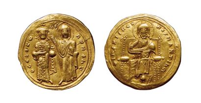 null ROMANUS III.
Histamenon Nomisma. 1028-1034.
R/ Romain III couronné, vêtu du...