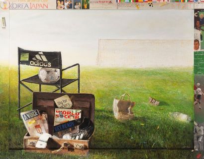 null Ali Esmaeilipour (Born 1962) Iranian
School 
"Life and victory"
Acrylic on canvas...