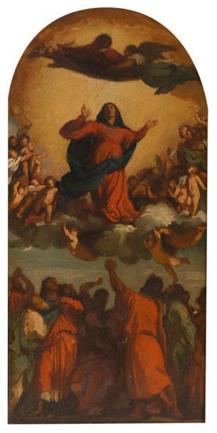 null FRENCH SCHOOL OF THE XIXth CENTURY
The Assumption of the Virgin, after Titian
paper...