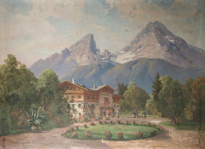 null SIR CHARLES JOHN HOLMES (1868-1936) 
Swiss Landscape 
(Interlaken, Jugenfrau...