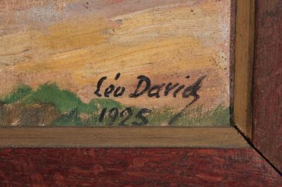null LÉO DAVID (1864-1952)
Port de Libourne
Huile sur panneau signée en bas à droite...