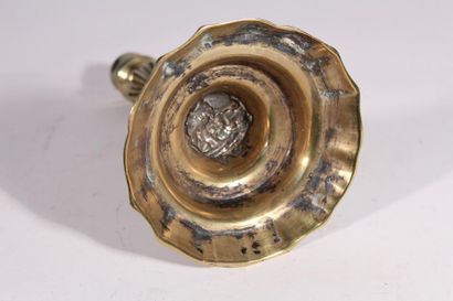 null Bougeoir en bronze doré
XVIIIème siècle
H.: 23 cm
(Restaurations)