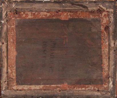null ÉCOLE XIXème 
Ferme
Huile sur panneau
22 x 28,5 cm
(Manques)