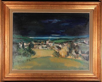null PAUL DAXHELET (1905-1993)
Hameau dans un paysage
Huile sur toile, signée en...