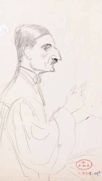 null Georges de SONNEVILLE (1889-1978)
Portraits (Bethmann, Soula, Jean Odin.). 
...
