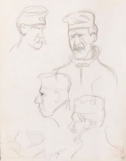 null Georges de SONNEVILLE (1889-1978)
Portraits (Bethmann, Soula, Jean Odin.).
Ensemble...