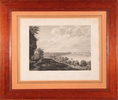null BORDEAUX
View taken from the coast of Lormon (sic)
Very rare engraving by Salathé,...