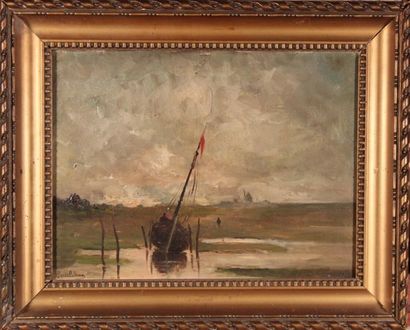 null Emmanuel de SANTA COLOMA (1829-1886)
Marine.
Oil on canvas, signed lower left.
24...