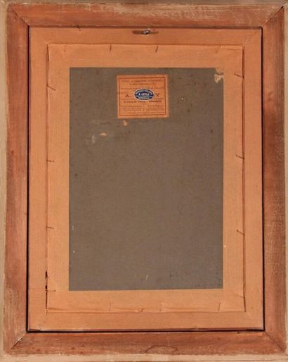 null Louis Marius GUEIT (1877-1956)
L'étang.
Huile sur carton, signée en bas à droite.
32...
