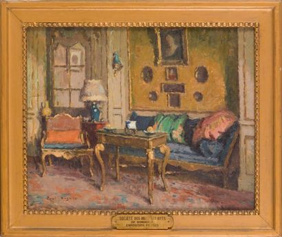 null Paul-Jean HUGUES (1891-1950)
Le lit de repos.
Huile sur toile signée en bas...