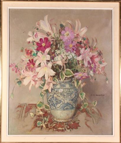 null Francois-Maurice ROGANEAU (1883-1973)
Bouquet.
Oil on canvas, signed lower right.
65...