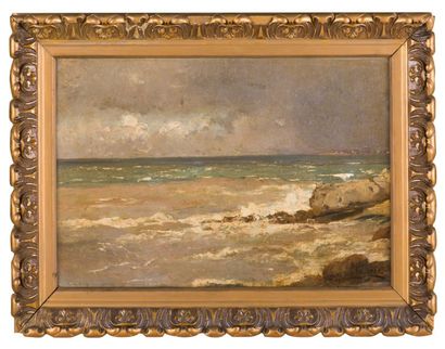 null Louis-Alexandre CABIÉ (1854-1939)
La pointe de Vallières, 1902.
Oil on board...