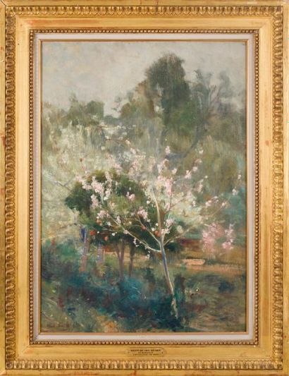 null Alfred SMITH (18541936)
Le Printemps.
Huile sur toile signée en bas à gauche,...