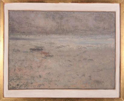 null Roger MATHIAS (1884-1971)
Marine, 1964.
Oil on paper, signed lower left and...